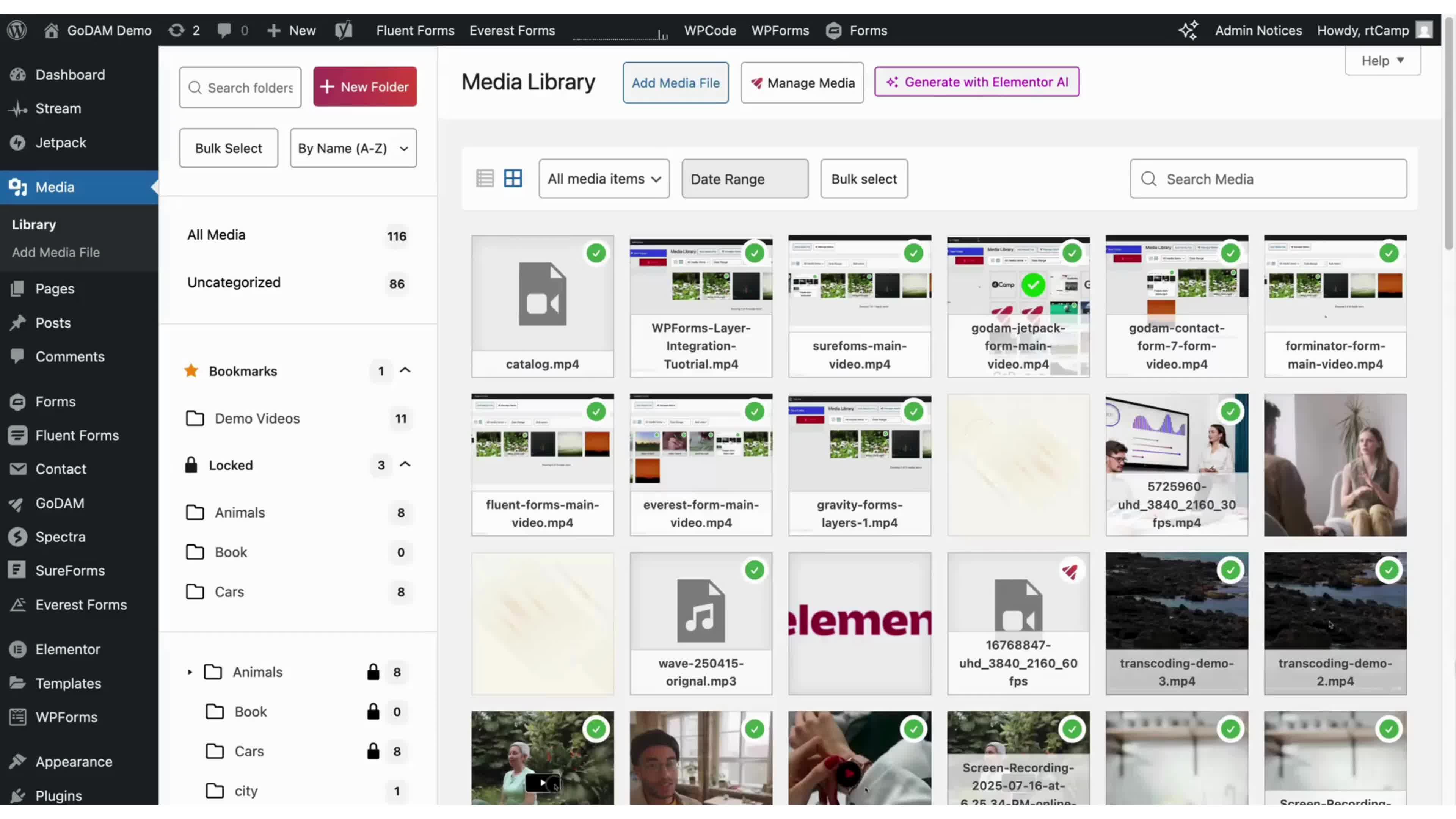 GoDAM Advanced WordPress media library manager