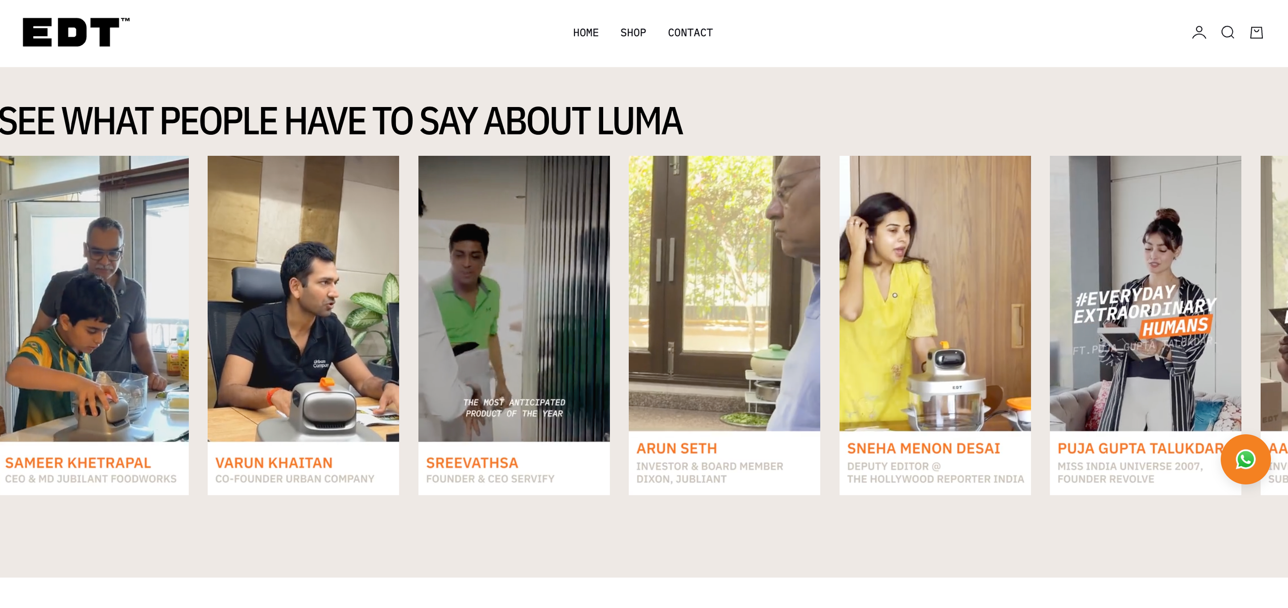 shoppable video example 3 - EDT