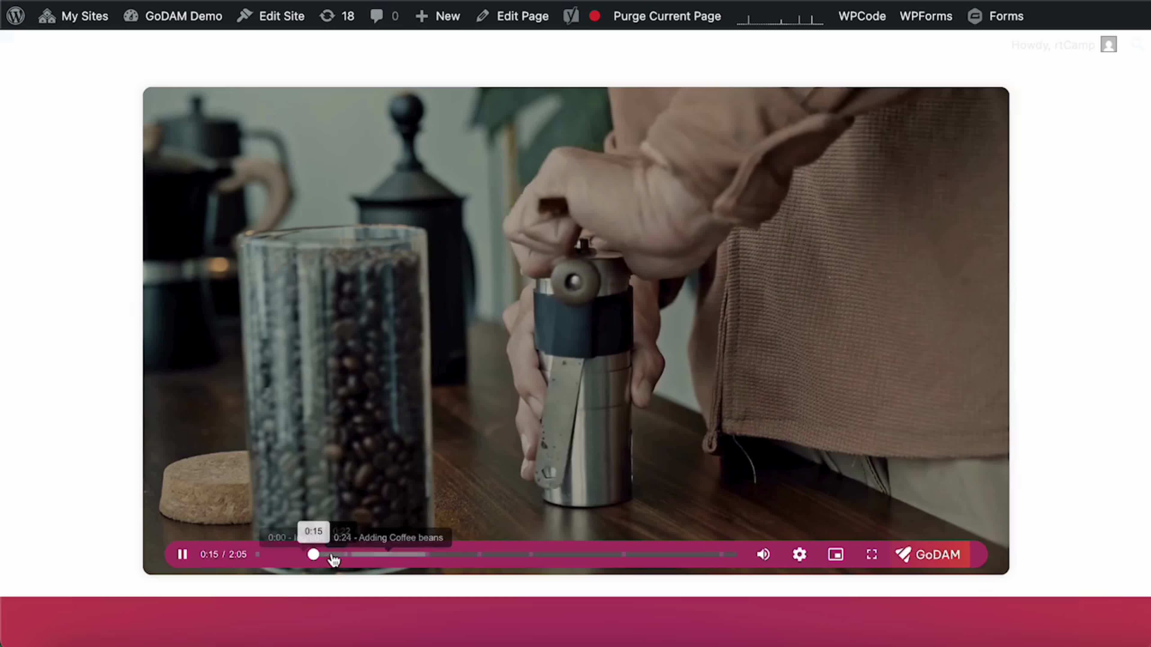 GoDAM Video Chapters Feature