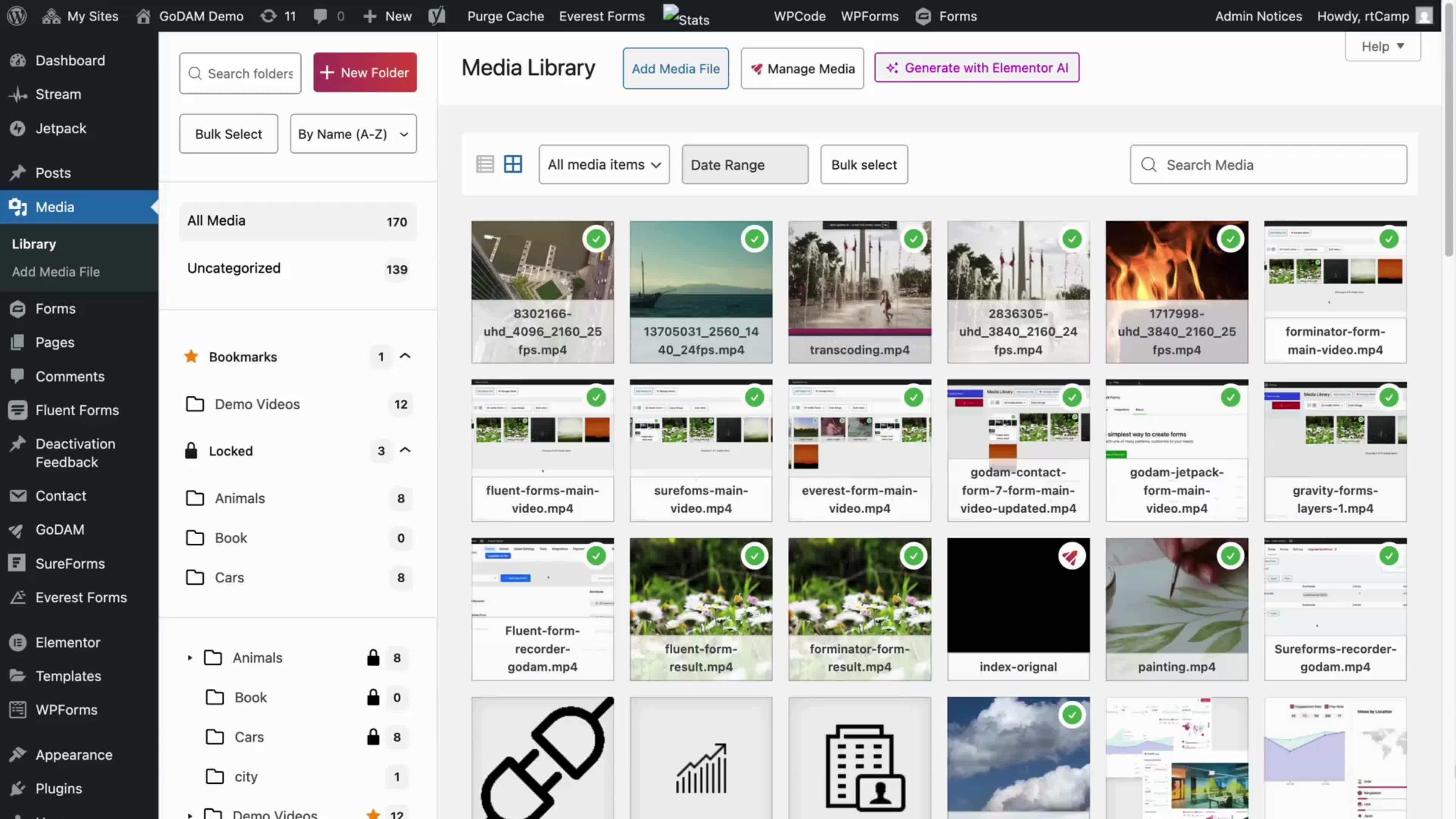 Contact form 7 GoDAM video