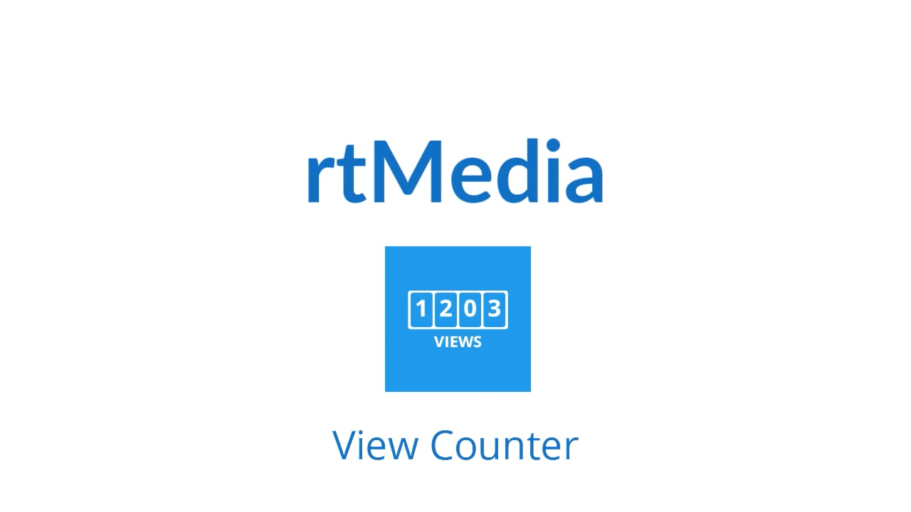rtMedia View Counter Feature
