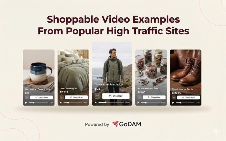 10 Shoppable Video Examples From Popular High Traffic Sites - GoDAM