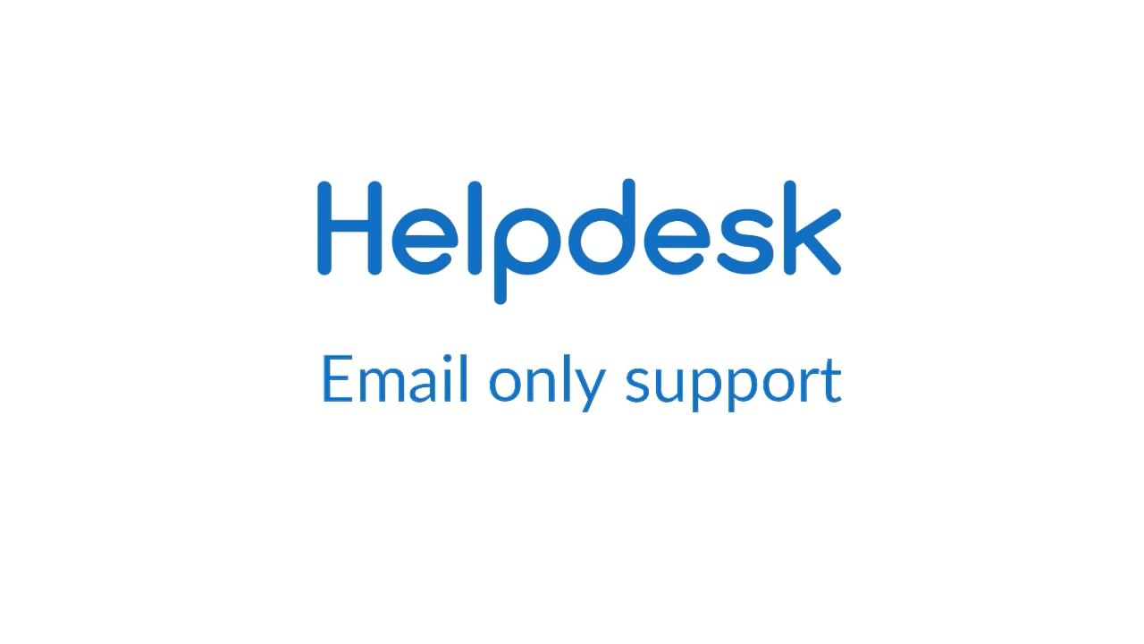 Email only support on rtBiz Helpdesk