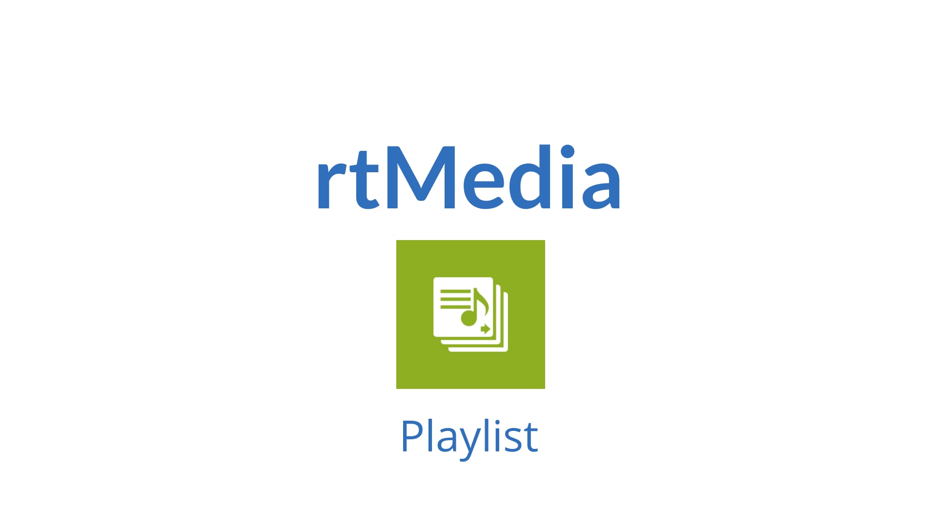 rtMedia Playlist Feature