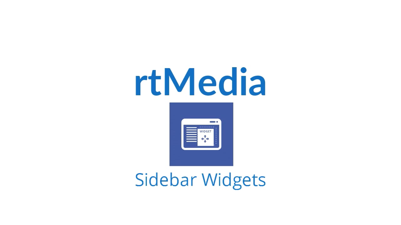 rtMedia Sidebar Widgets Feature